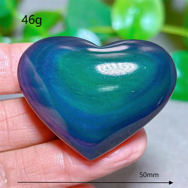 Rainbow Obsidian Heart-ToShay.org