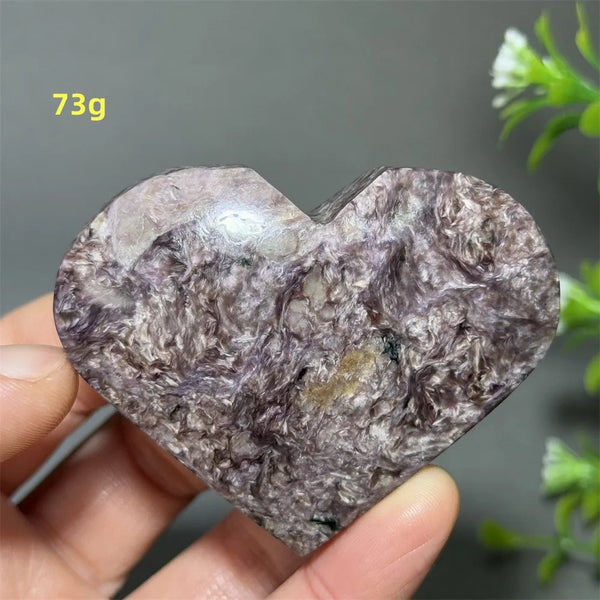Purple Noble Crystal Heart-ToShay.org