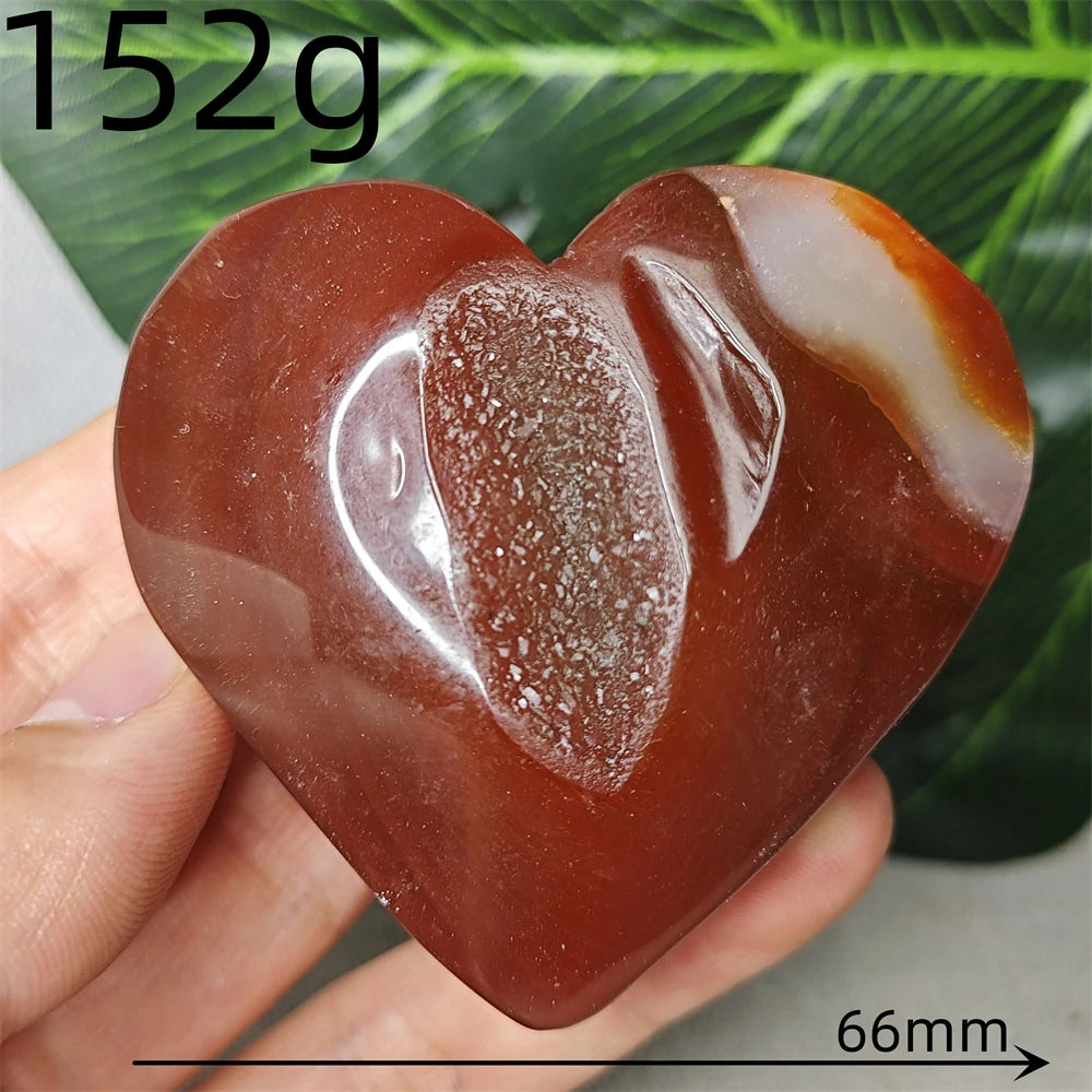 Red Agate Geode Heart-ToShay.org