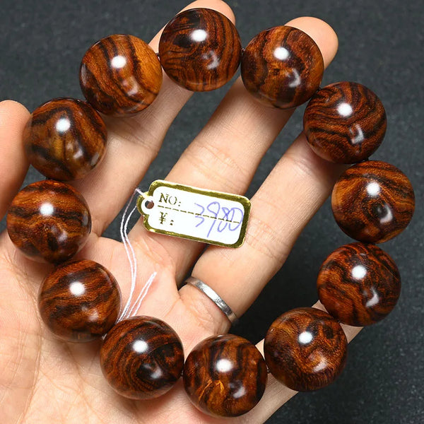 Wood Tiger Bead Bracelet-ToShay.org