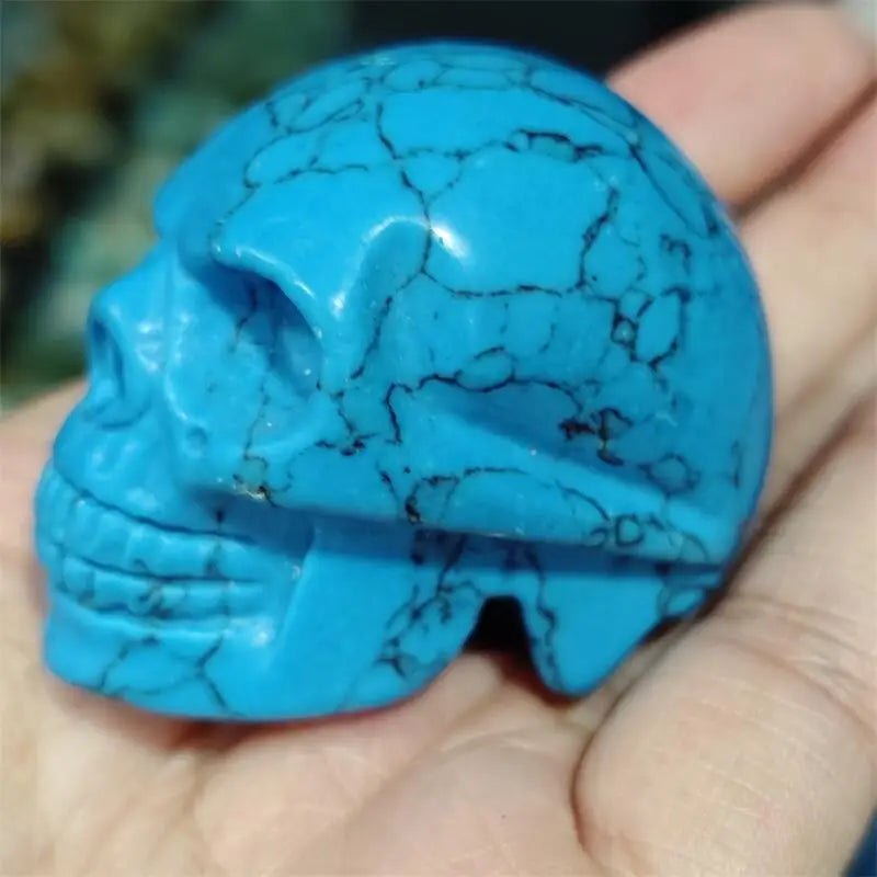 Blue Howlite Skull-ToShay.org