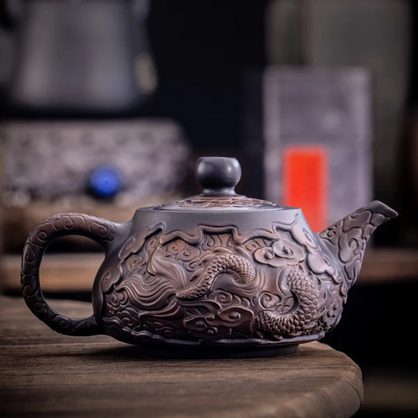 Dragon Pottery Teapot-ToShay.org