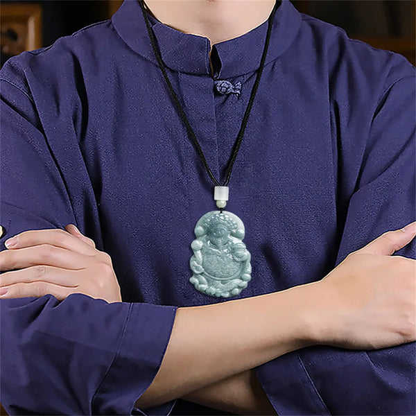 Green Jadeite RuYi Pendant-ToShay.org