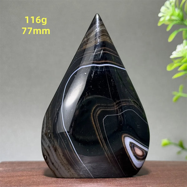 Black Striped Agate Torch-ToShay.org