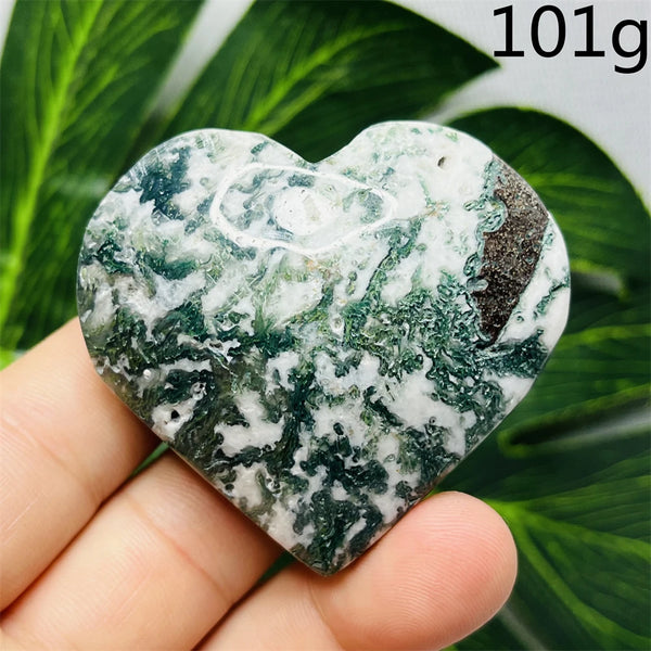 Green Moss Agate Heart-ToShay.org