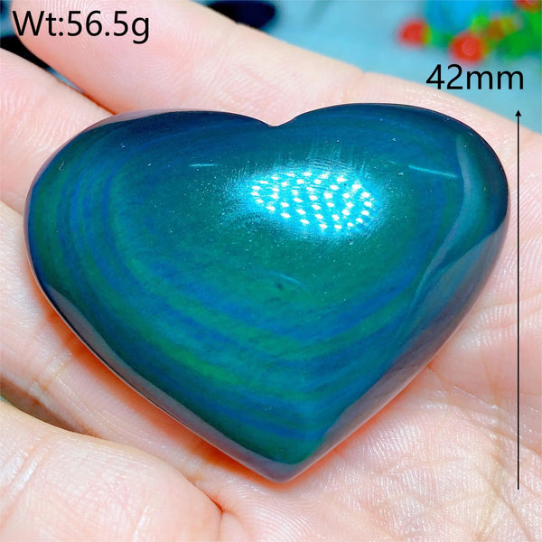 Rainbow Obsidian Heart-ToShay.org
