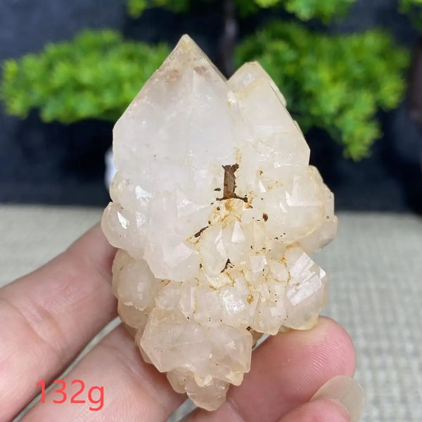 White Quartz Crystal Cluster-ToShay.org