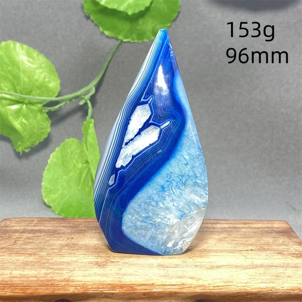 Blue Striped Agate Torch-ToShay.org