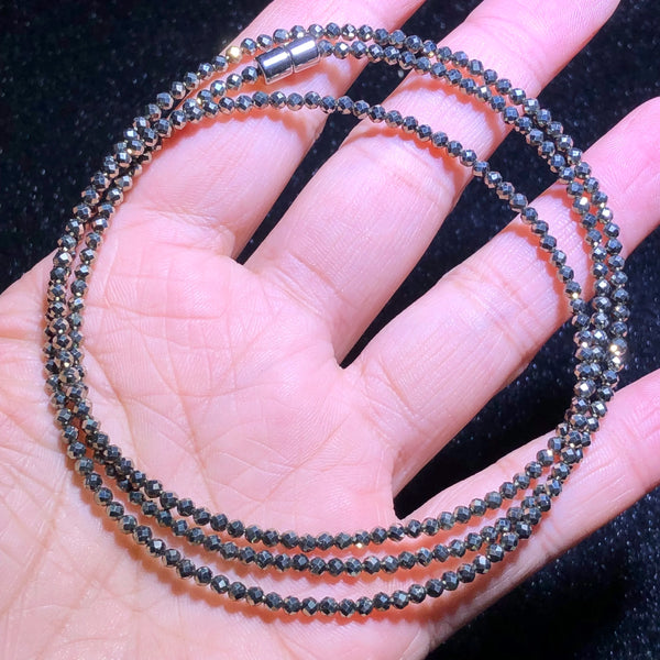 Gold Pyrite Bead Bracelet-ToShay.org
