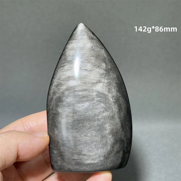 Silver Obsidian Torch-ToShay.org