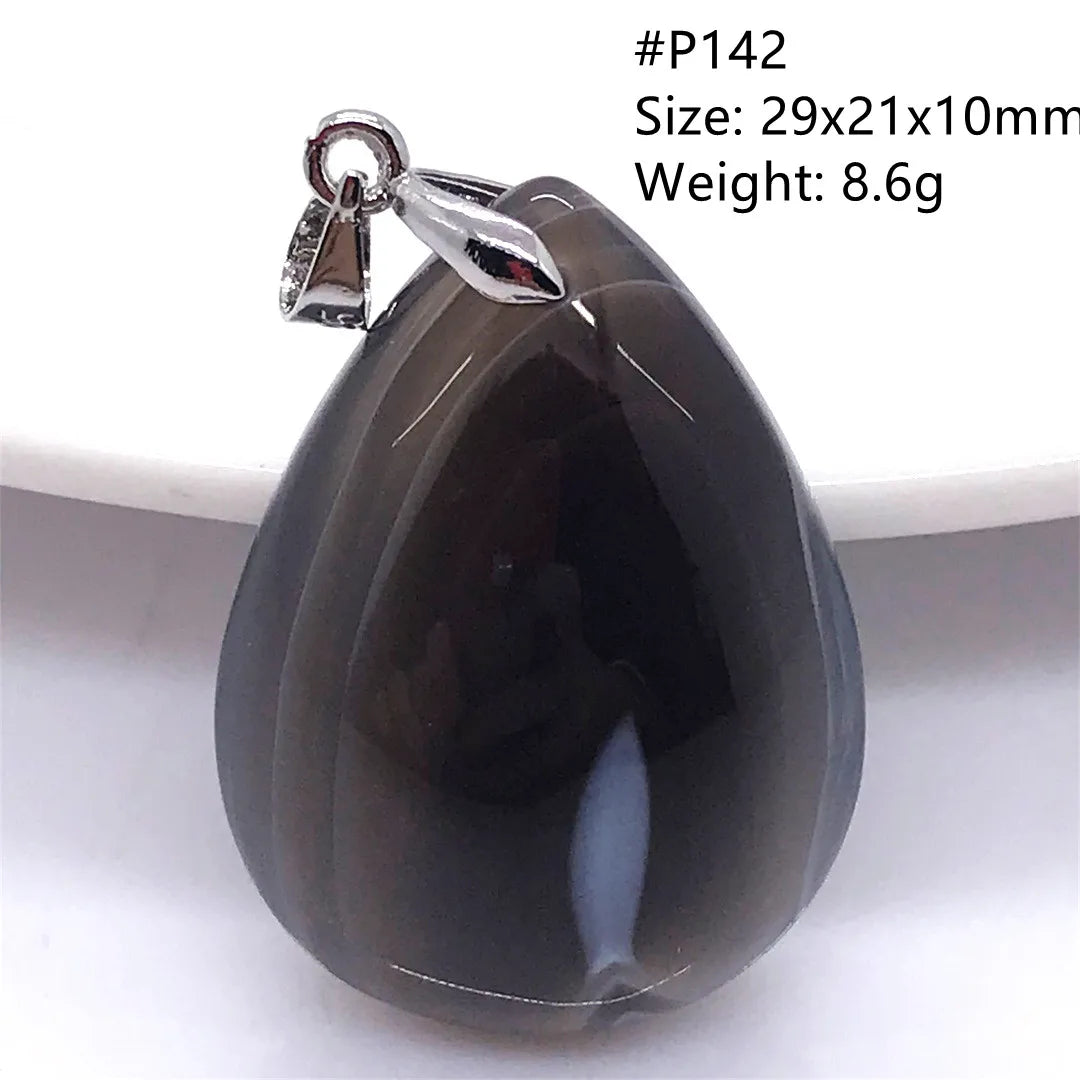 Black Lace Agate Pendant-ToShay.org