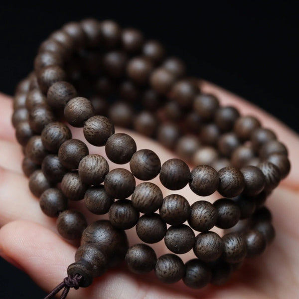 Wood Agarwood Bead Bracelet-ToShay.org
