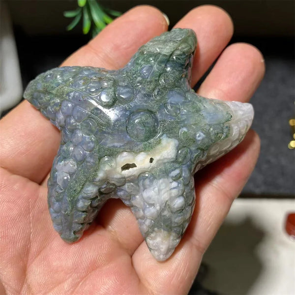 Green Moss Agate Starfish-ToShay.org