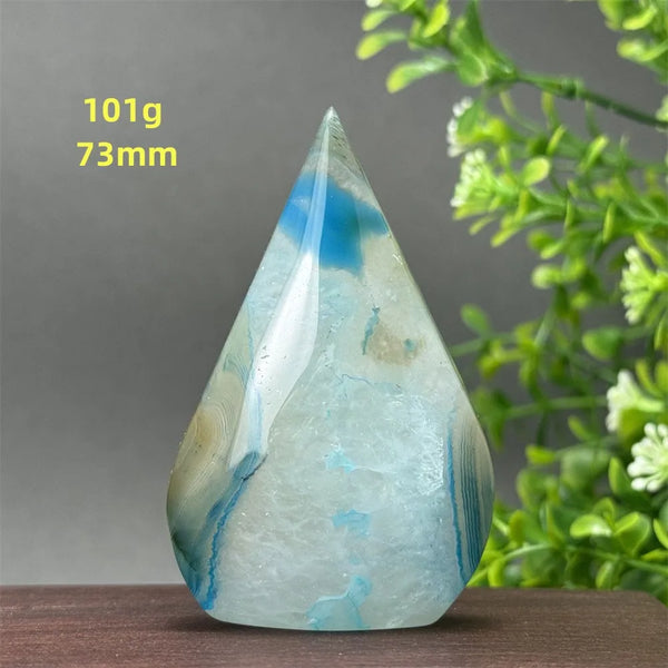 Blue Agate Torch-ToShay.org