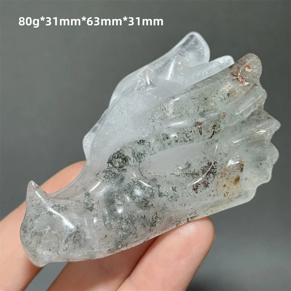 Clear Crystal Dragon Head-ToShay.org