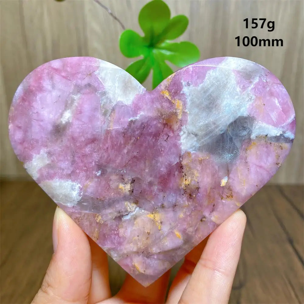 Pink Unicorn Tourmaline Heart-ToShay.org