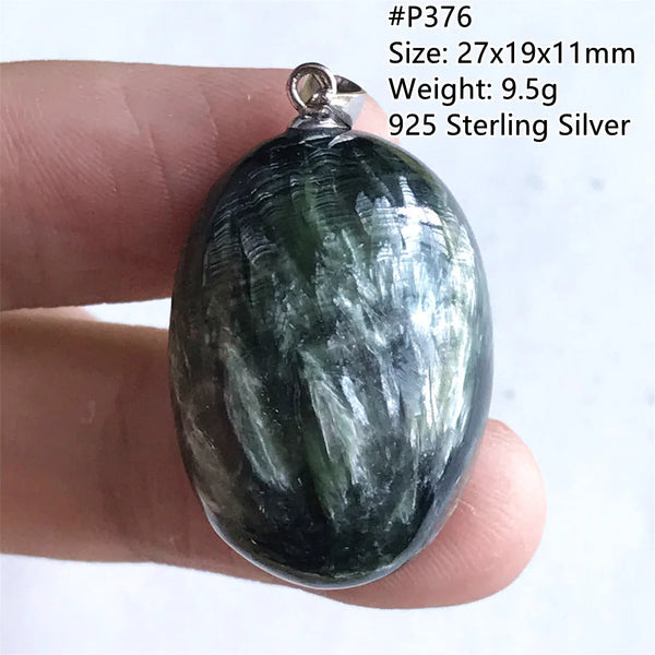 Green Seraphinite Pendant-ToShay.org