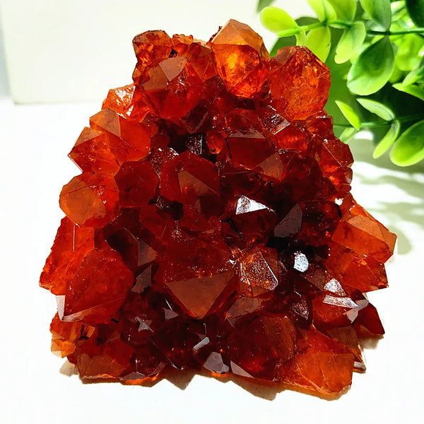 Orange Citrine Geode Cluster-ToShay.org