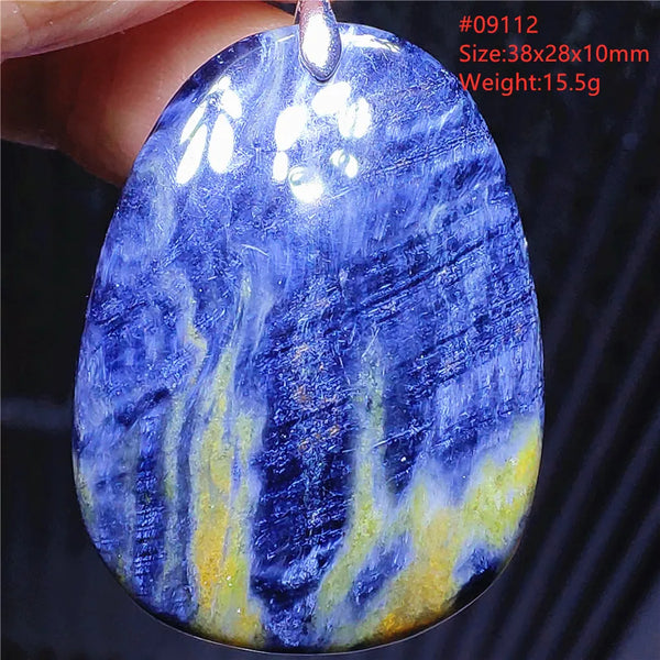 Blue Pietersite Chatoyant Pendant-ToShay.org