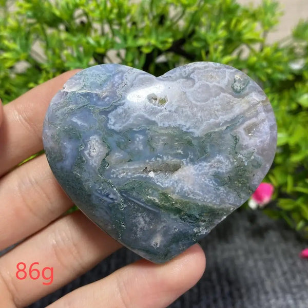 Green Moss Agate Heart-ToShay.org