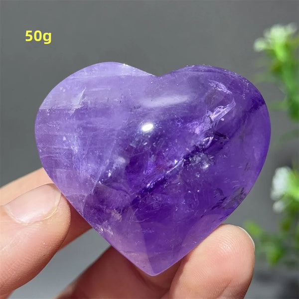 Purple Amethyst Heart-ToShay.org