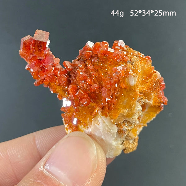 Orange Vanadinite Crystal-ToShay.org