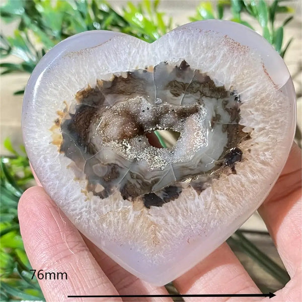 Yellow Agate Druzy Heart-ToShay.org