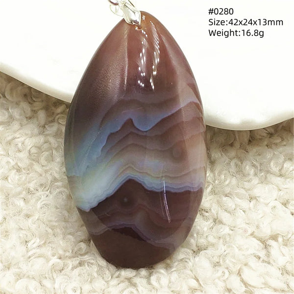 Grey Lace Agate Pendant-ToShay.org