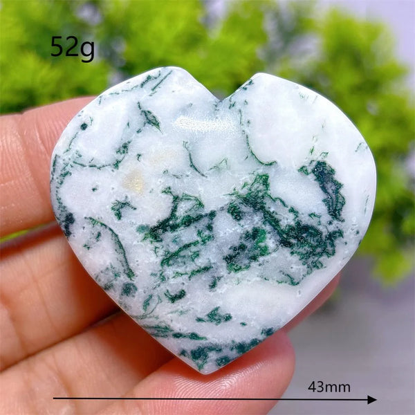 Green Moss Agate Heart-ToShay.org