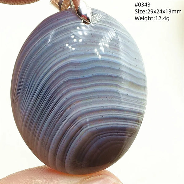 Grey Brown Agate Pendant-ToShay.org