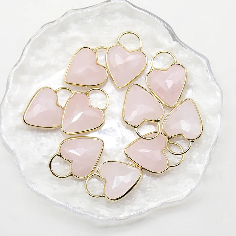 Mixed Crystal Heart Pendants-ToShay.org