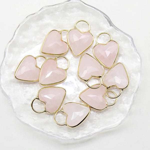 Mixed Crystal Heart Pendants-ToShay.org