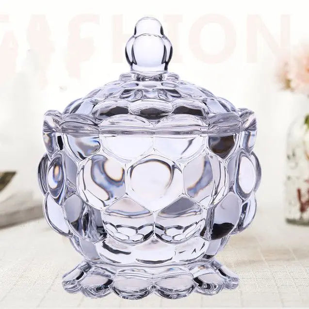 Crystal Glass Candy Jar-ToShay.org