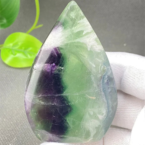 Green Feather Fluorite Torch-ToShay.org