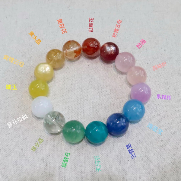 Rainbow Gemstone Bracelet-ToShay.org