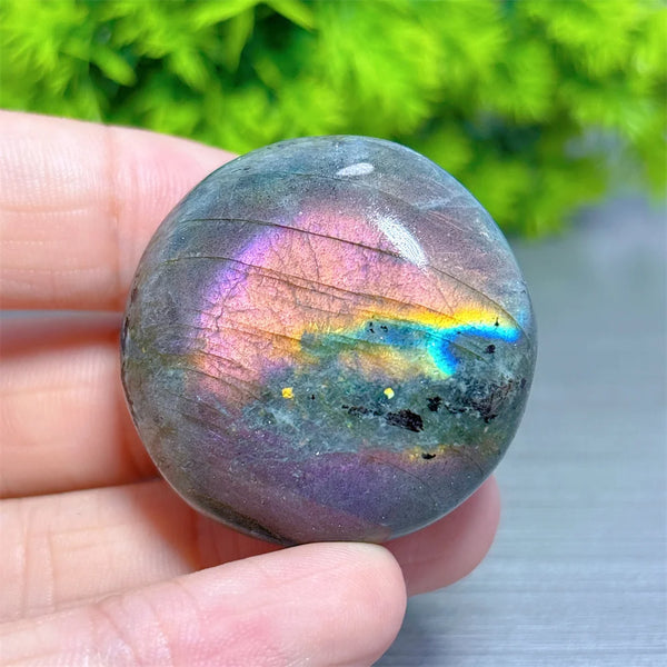 Purple Labradorite Palm Stone-ToShay.org
