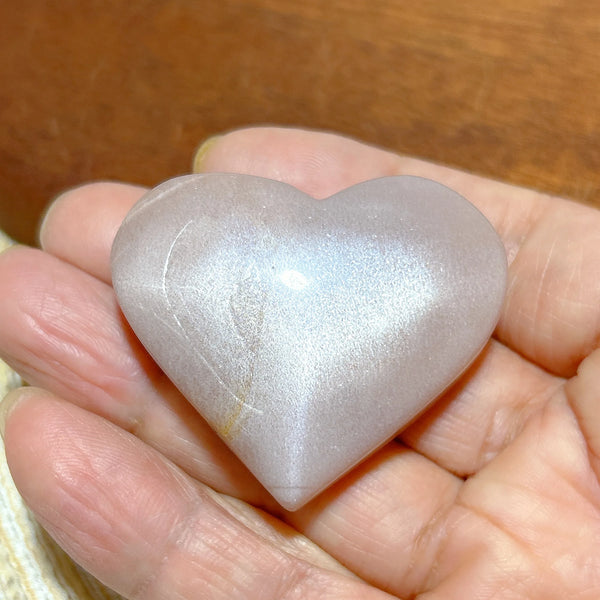 Orange Peach Moonstone Heart-ToShay.org