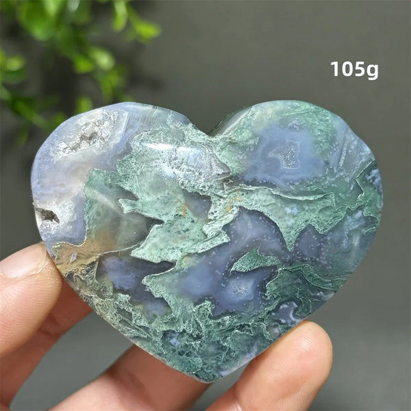 Green Aquatic Agate Heart-ToShay.org