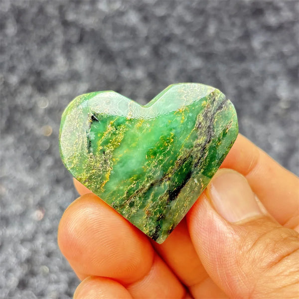 Green Emerald Stone Heart-ToShay.org