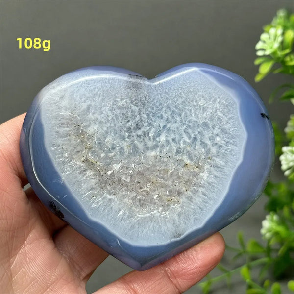 Blue Agate Geode Heart-ToShay.org