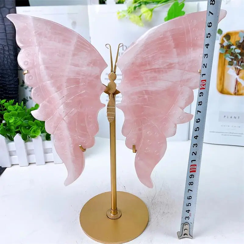 Pink Rose Quartz Butterfly-ToShay.org