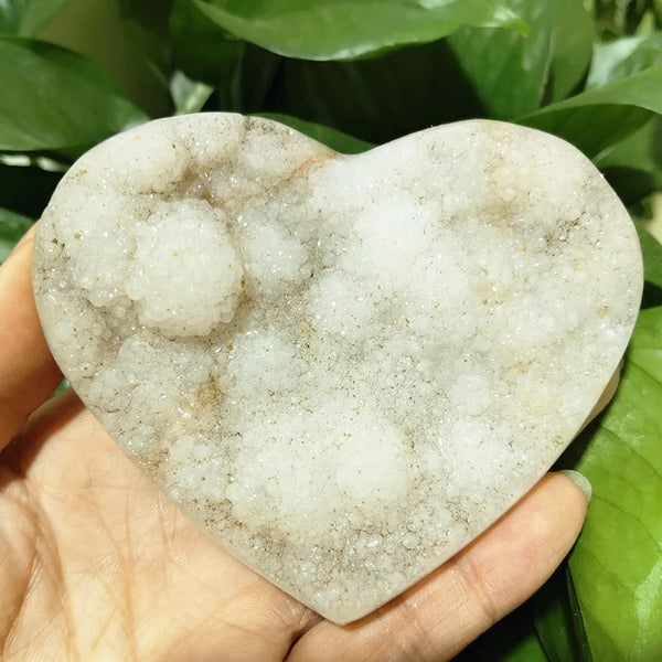 Yellow Crystal Druzy Heart-ToShay.org