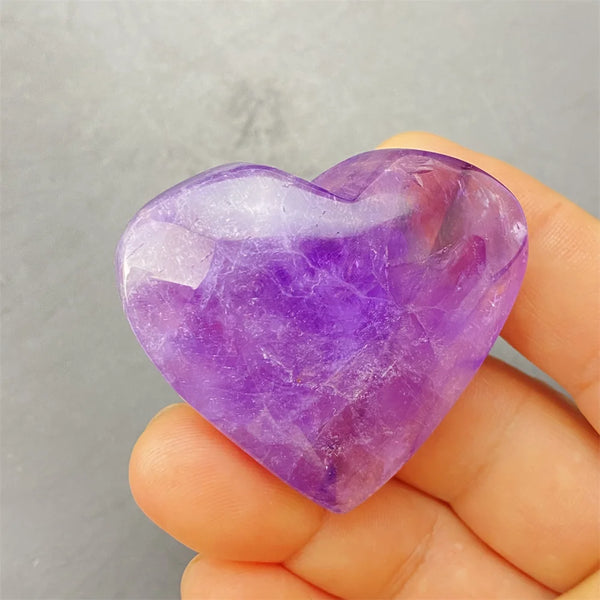 Purple Amethyst Hearts-ToShay.org