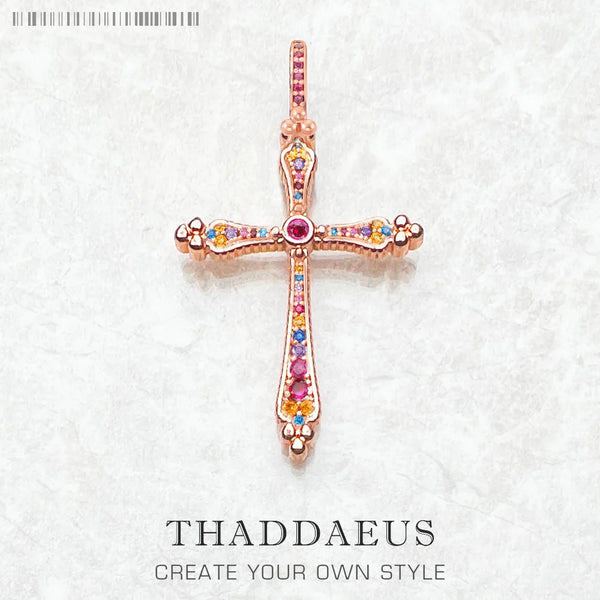 Rose Gold Cross Pendant-ToShay.org