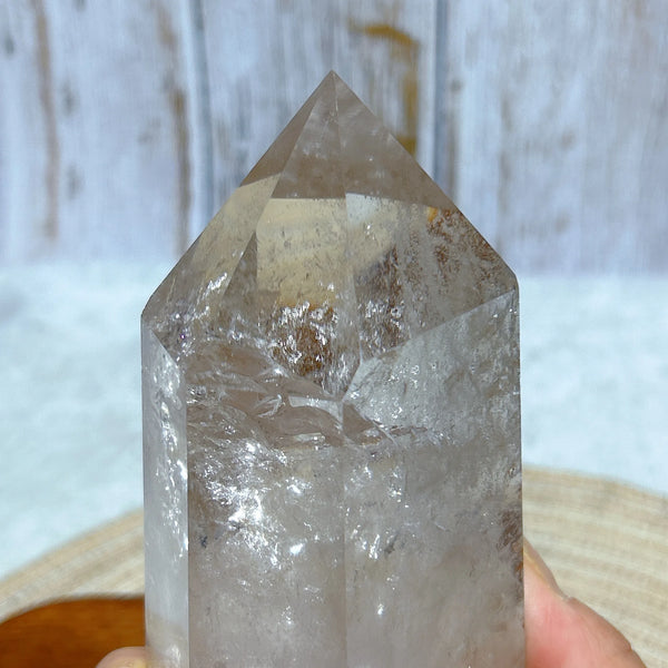 Clear Rainbow Quartz Tower-ToShay.org