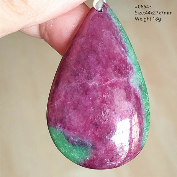 Red Ruby Zoisite Pendant-ToShay.org