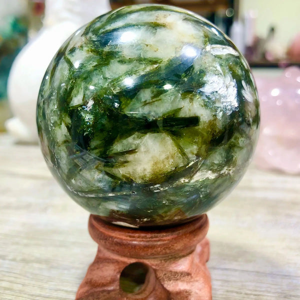 Green Mica Tourmaline Ball-ToShay.org
