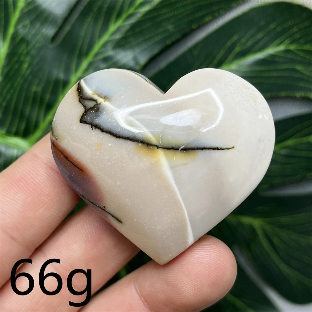 Yellow Mookaite Hearts-ToShay.org