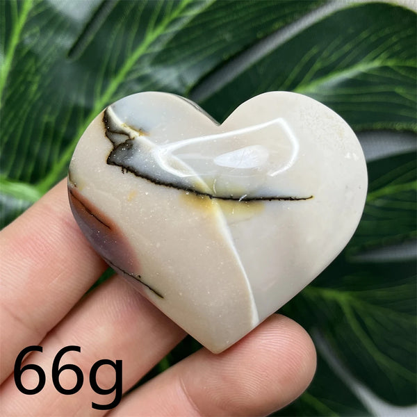 Yellow Mookaite Hearts-ToShay.org