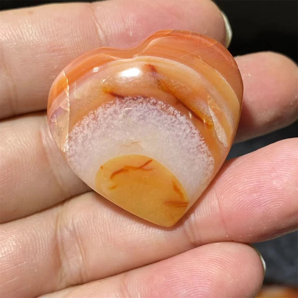 Orange Carnelian Heart-ToShay.org
